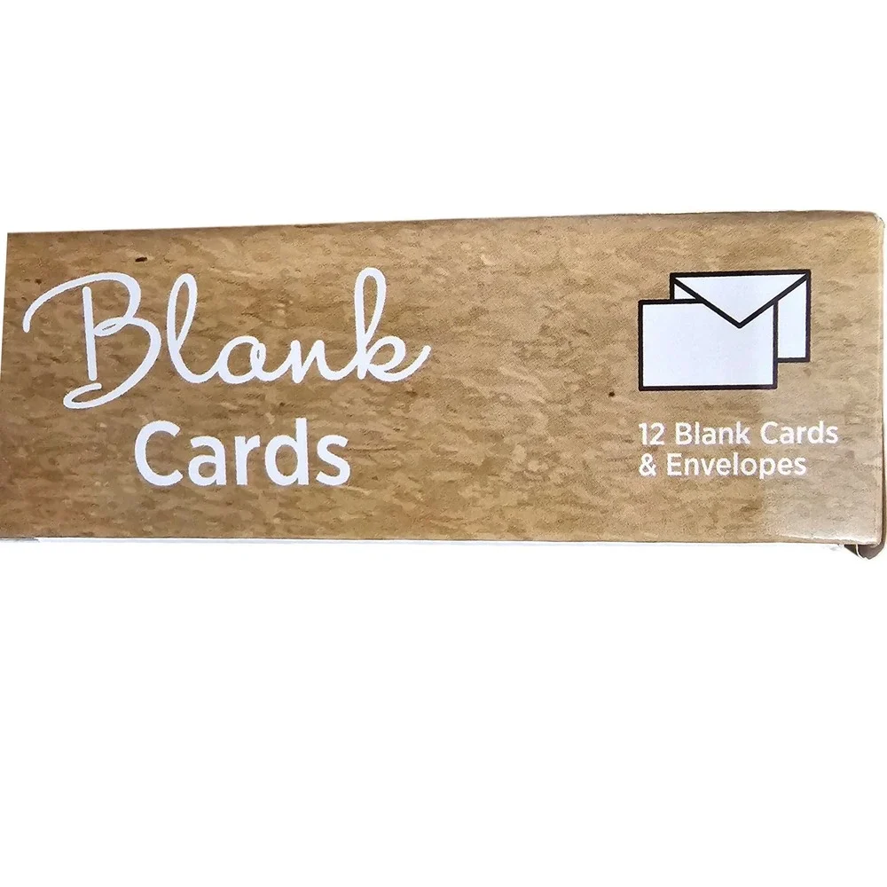 Watercolor Landscape Blank Card Set 12 Assorted Nature Stationery with Envelopes